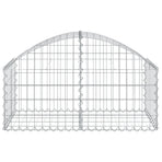 Arched Gabion Basket 100x50x40/60 cm Galvanised Iron