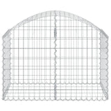Arched Gabion Basket 100x50x60/80 cm Galvanised Iron
