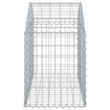 Arched Gabion Basket 100x50x60/80 cm Galvanised Iron