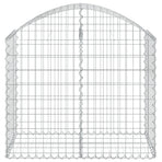 Arched Gabion Basket 100x50x80/100 cm Galvanised Iron