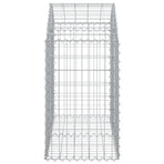 Arched Gabion Basket 100x50x80/100 cm Galvanised Iron