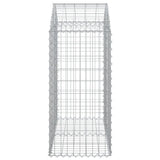 Arched Gabion Basket 100x50x100/120 cm Galvanised Iron