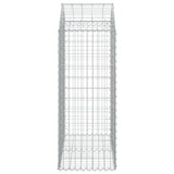 Arched Gabion Basket 100x50x120/140 cm Galvanised Iron