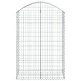 Arched Gabion Basket 100x50x140/160 cm Galvanised Iron
