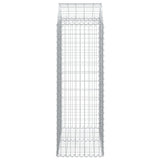 Arched Gabion Basket 100x50x140/160 cm Galvanised Iron