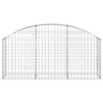 Arched Gabion Basket 150x30x60/80 cm Galvanised Iron