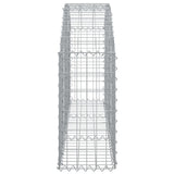 Arched Gabion Basket 150x30x60/80 cm Galvanised Iron