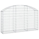 Arched Gabion Basket 150x30x80/100 cm Galvanised Iron