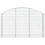Arched Gabion Basket 150x30x80/100 cm Galvanised Iron