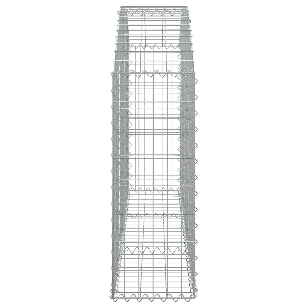 Arched Gabion Basket 150x30x80/100 cm Galvanised Iron