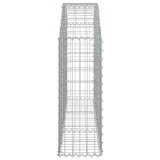 Arched Gabion Basket 150x30x80/100 cm Galvanised Iron - Top-Down View