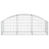 Arched Gabion Basket 150x50x40/60 cm Galvanised Iron