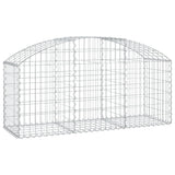 Arched Gabion Basket 150x50x60/80 cm Galvanised Iron