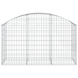 Arched Gabion Basket 150x50x80/100 cm Galvanised Iron