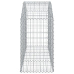 Arched Gabion Basket 150x50x80/100 cm Galvanised Iron