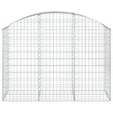 Arched Gabion Basket 150x50x100/120 cm Galvanised Iron