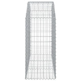 Arched Gabion Basket 150x50x100/120 cm Galvanised Iron - Top-Down View