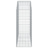 Arched Gabion Basket 150x50x120/140 cm Galvanised Iron
