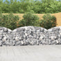 Arched Gabion Basket 200x30x80/100 cm Galvanised Iron