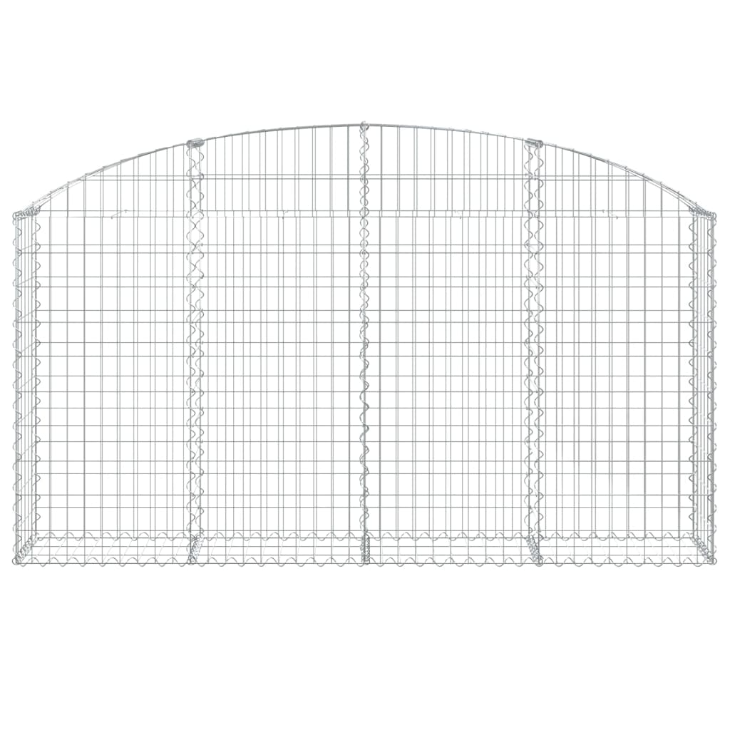 Arched Gabion Basket 200x30x100/120 cm Galvanised Iron