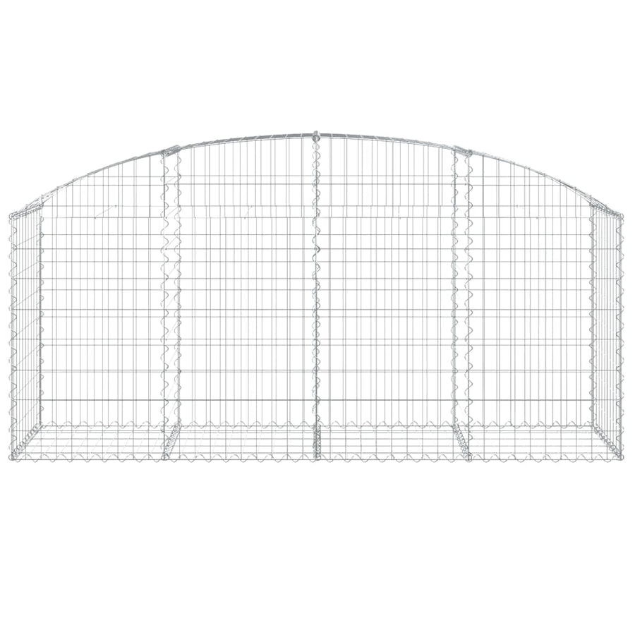 Arched Gabion Basket 200x50x80/100 cm Galvanised Iron