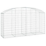 Arched Gabion Basket 200x50x100/120 cm Galvanised Iron