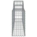 Arched Gabion Basket 200x30x60/80 cm Galvanised Iron