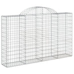 Arched Gabion Basket 200x30x120/140 cm Galvanised Iron