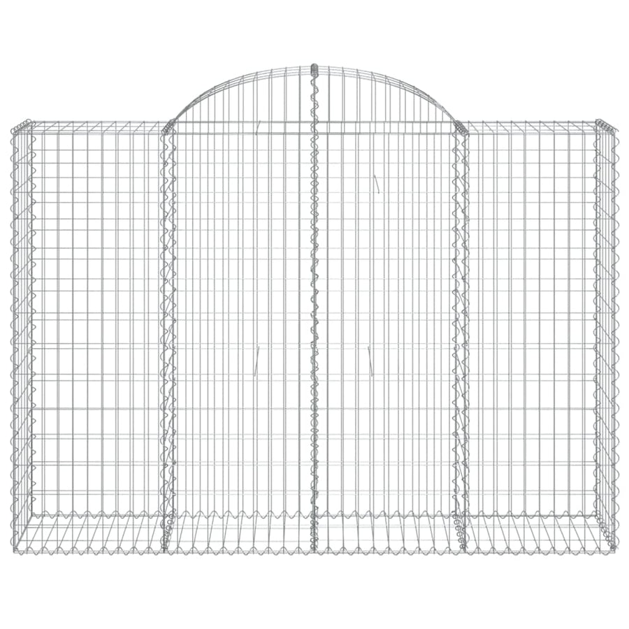 Arched Gabion Basket 200x50x140/160 cm Galvanised Iron