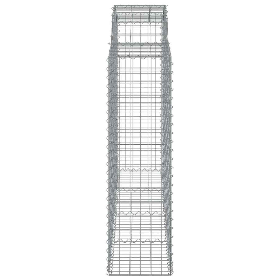 Arched Gabion Basket 200x50x140/160 cm Galvanised Iron