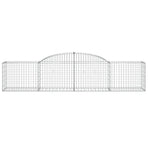 Arched Gabion Basket 300x50x60/80 cm Galvanised Iron