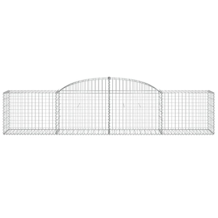 Arched Gabion Basket 300x50x60/80 cm Galvanised Iron