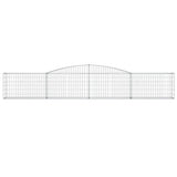 Arched Gabion Basket 400x30x60/80 cm Galvanised Iron