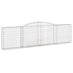 Arched Gabion Basket 400x30x100/120 cm Galvanised Iron