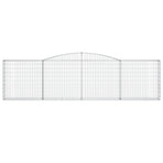 Arched Gabion Basket 400x30x100/120 cm Galvanised Iron