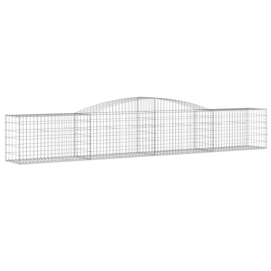 Arched Gabion Basket 400x50x60/80 cm Galvanised Iron