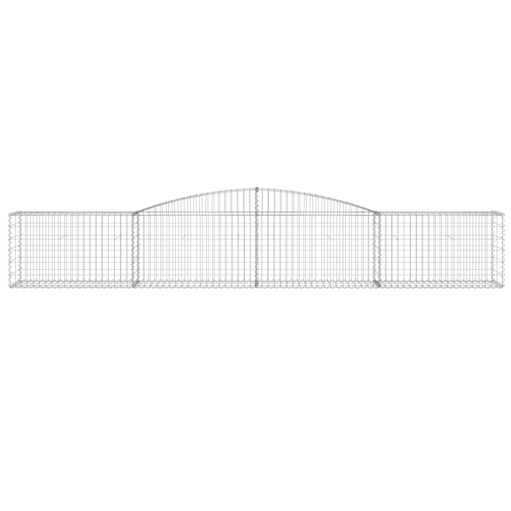 Arched Gabion Basket 400x50x60/80 cm Galvanised Iron