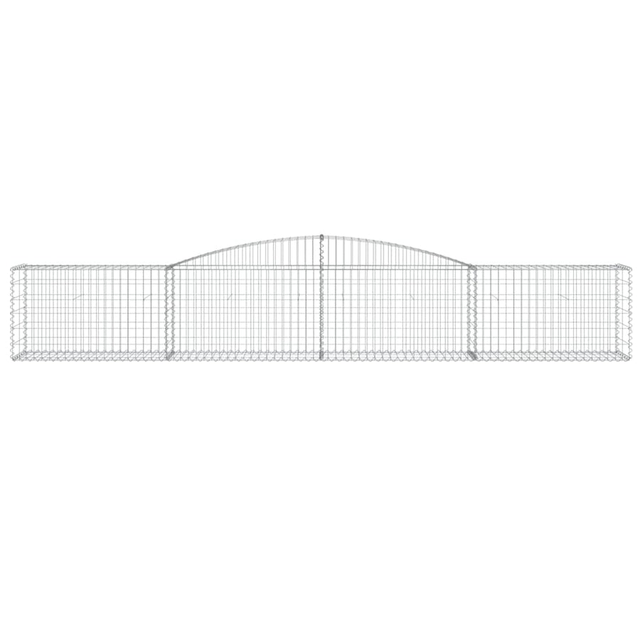 Arched Gabion Basket 400x50x60/80 cm Galvanised Iron