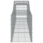Arched Gabion Basket 400x50x60/80 cm Galvanised Iron