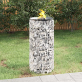 Gabion Fire Pit ? 50 cm Galvanised Iron