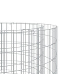 Gabion Fire Pit ? 100 cm Galvanised Iron