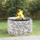 Gabion Fire Pit ? 100 cm Galvanised Iron