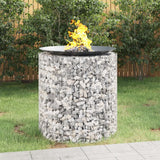 Gabion Fire Pit ? 100 cm Galvanised Iron