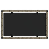 4 Piece Garden Lounge Set with Cushions Grey Poly Rattan - 45-Degree Angle