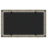 4 Piece Garden Lounge Set with Cushions Grey Poly Rattan - 45-Degree Angle