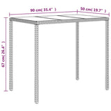 4 Piece Garden Lounge Set with Cushions Grey Poly Rattan - Extra Image