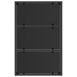 4 Piece Garden Lounge Set with Cushions Black Poly Rattan - 45-Degree Angle