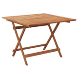 5 Piece Garden Dining Set Solid Wood Acacia - Close-Up Angle