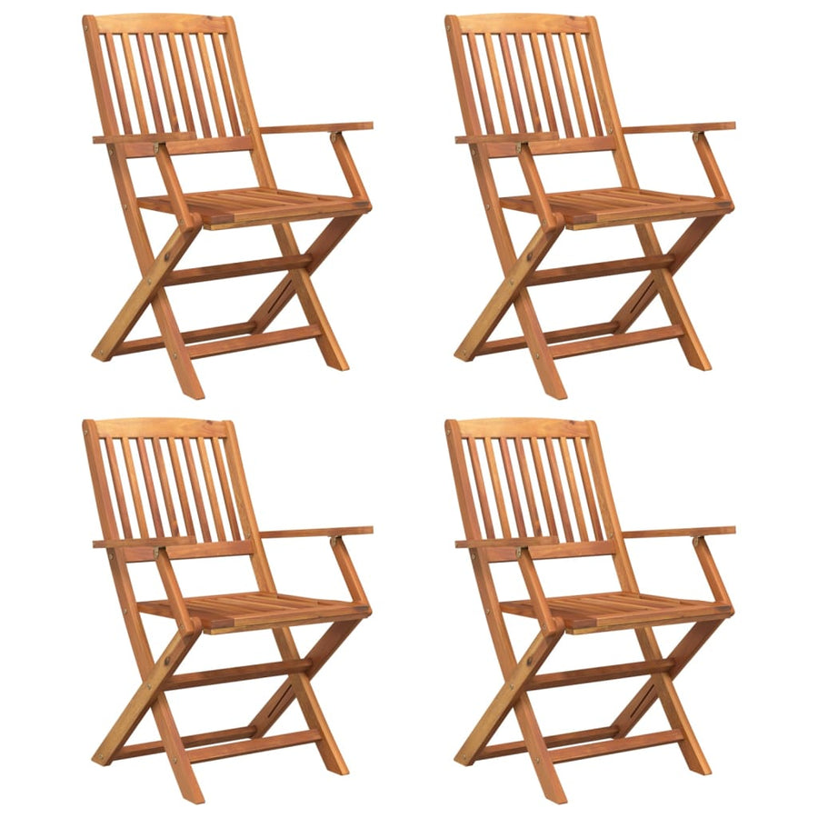 5 Piece Garden Dining Set Solid Wood Acacia