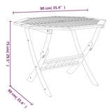 5 Piece Garden Dining Set Solid Wood Acacia - Extra Image